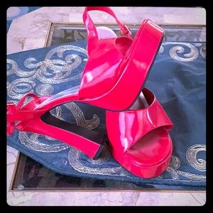 Red Patent Leather Heels